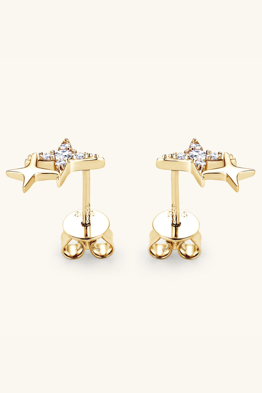 Moissanite 925 Sterling Silver Second Star to the Right Shape EarringsIncludes:No certificate of authenticity and limited warranty card with gemological research association (GRA), because a single moissanite has fewer carats (less thaMoissanite 925 Sterling Silver