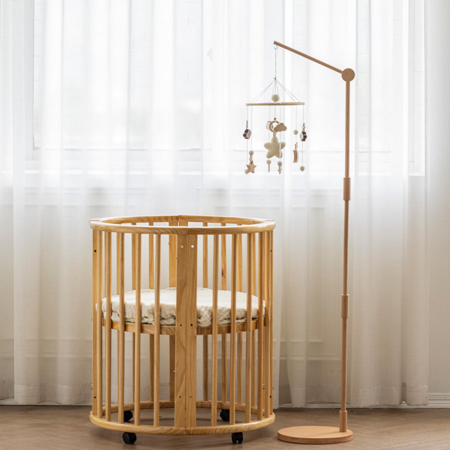 Wooden Floor-Standing Crib Mobile Arm
