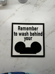 Bathroom SignsAdd a touch of magic to your restroom with this charming set of Disney home decor signs. Crafted with love, each sign features iconic Disney characters in classic blBathroom Signs
