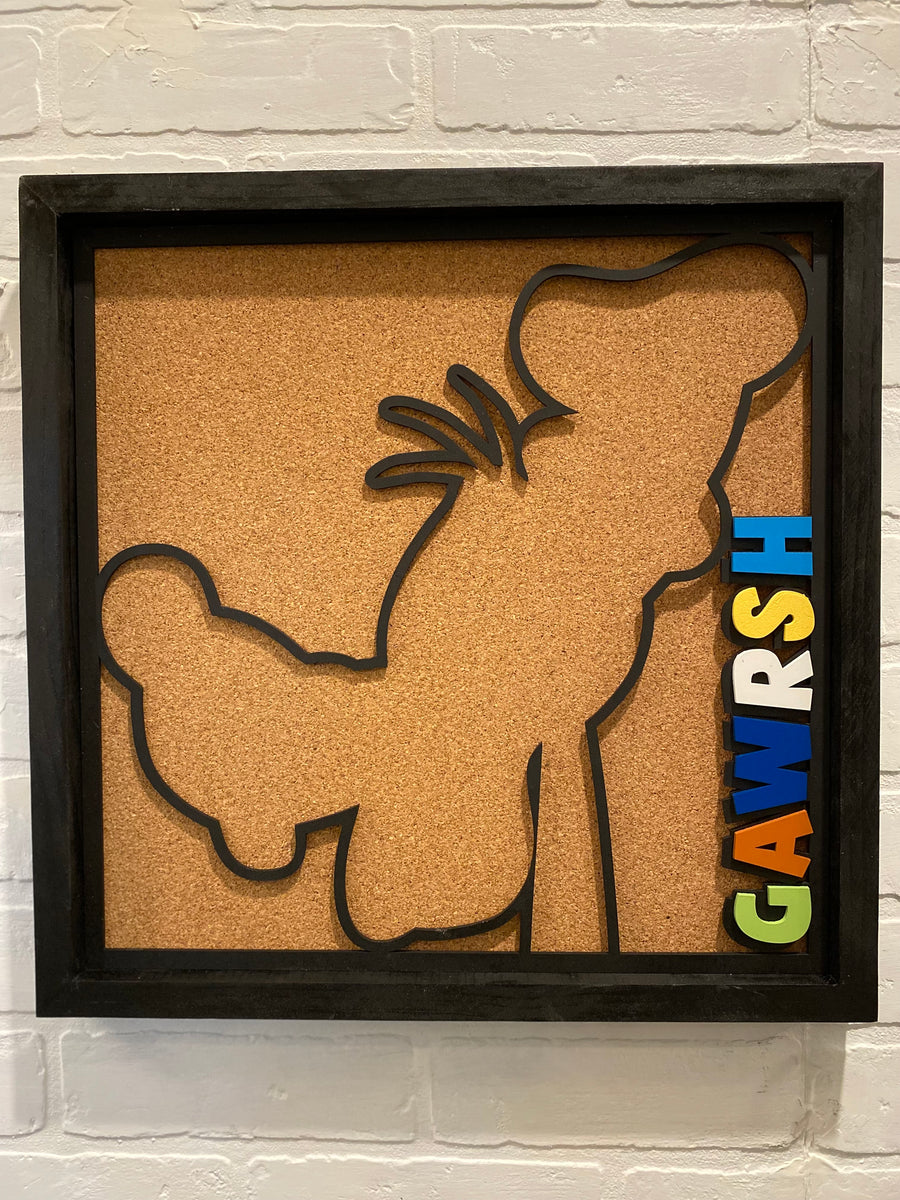 Custom Disney Inspired Pin BoardDisplay your Disney Pin collection and create a statement piece for your wall. 

Custom listing- 
Oversized board is @16” x 16” x 1.5”
Solid wood construction. 1/4” Custom Disney Inspired Pin Board