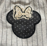 Baby Girl Linen Striped Minnie Mouse Boho Romper