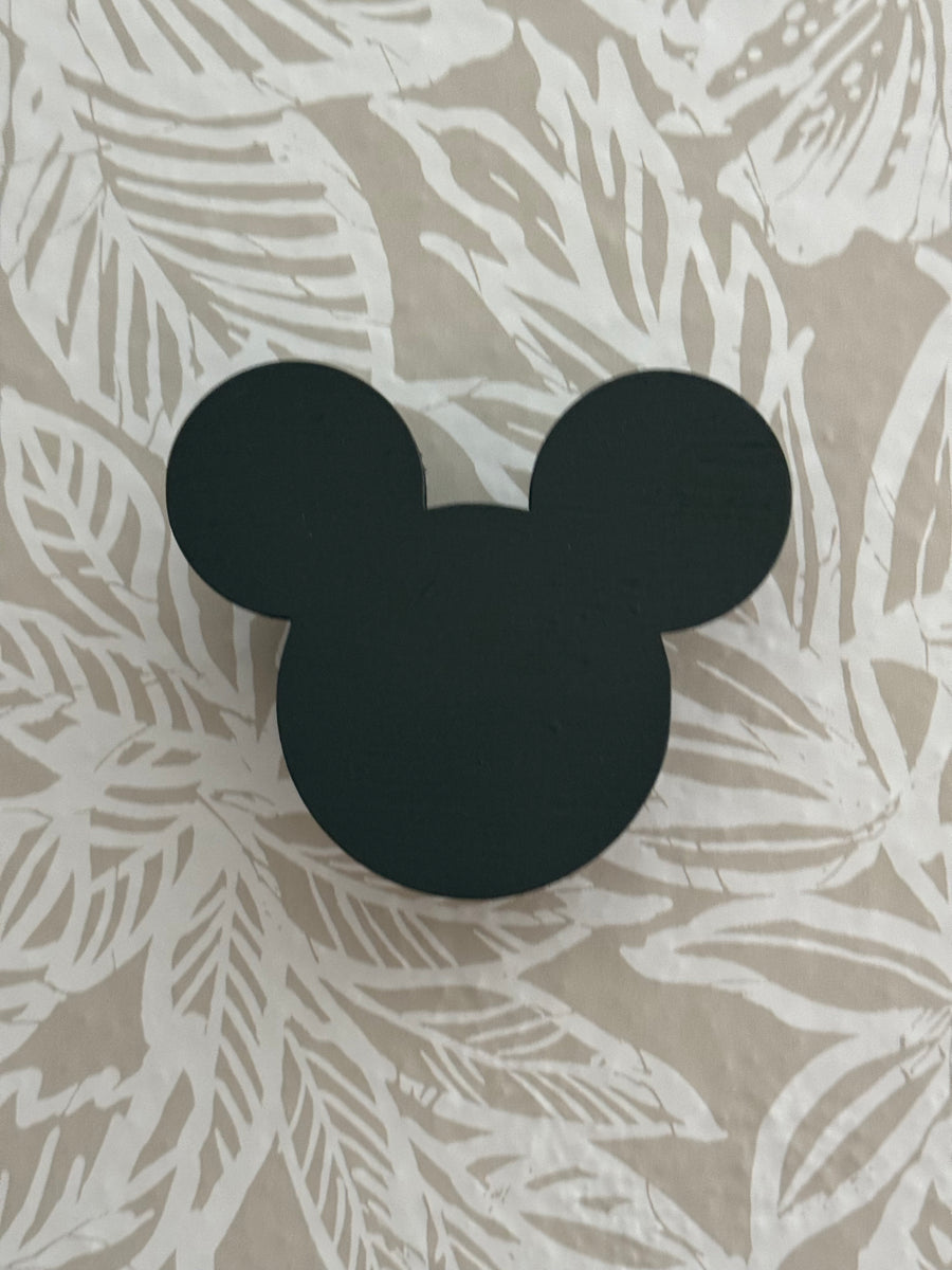 Minnie Ears Wall HolderOur girls have so many ears and just added more on our last trip. We were displaying them on our Disney Ear Frames… but now we have too many. This Mickey silhouette Minnie Ears Wall Holder