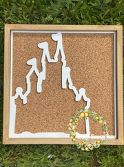 Park Icon Pin BoardDisplay your Disney Pin collection and create a statement piece for your wall. 
Oversized board is @16” x 16” x 1.5”
Solid wood construction. 1/4” 100% sustainable wPark Icon Pin Board