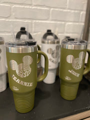 Custom Laser Etched Travel MugExperience the unbeatable durability and stunning customization of our Polar Camel Travel Mug with Handle. Now available in both 20 oz and 40 oz sizes, these travel Custom Laser Etched Travel Mug