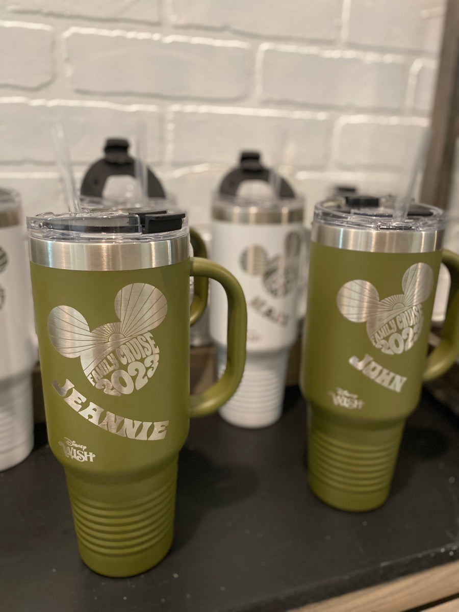 Custom Laser Etched Travel MugExperience the unbeatable durability and stunning customization of our Polar Camel Travel Mug with Handle. Now available in both 20 oz and 40 oz sizes, these travel Custom Laser Etched Travel Mug