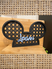 Rattan Mickey DecorSubtle Disney inspired decor. Rattan look cut from Birch. 
Great to add a little touch of magic to a room. 

Mickey and Minnie available 

2 colors available: 
BlackRattan Mickey Decor