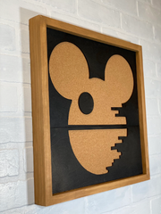 Mickey Death Star Pin BoardDisplay your Disney Pin collection and create a statement piece for your wall. 
Oversized board is @16” x 16” x 1.5”
Solid wood construction. 1/4” 100% sustainable wMickey Death Star Pin Board