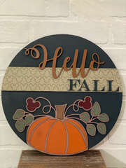 Hello Fall SignDisney-Inspired Round Home Fall Decor - Solid Wood - 12 Inches Wide

Add a touch of Disney magic to your fall decor with this enchanting round home sign. HandcraftedFall Sign