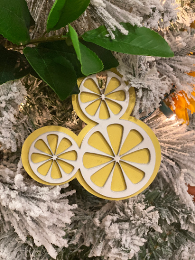 Mickey Citrus DecorAdd a little Disney ZEST to your tree or gift package with these cute citrus ornaments. 

Ornaments are made to order. 
Made from 2 layers of Birch. Ornament measureMickey Citrus Decor