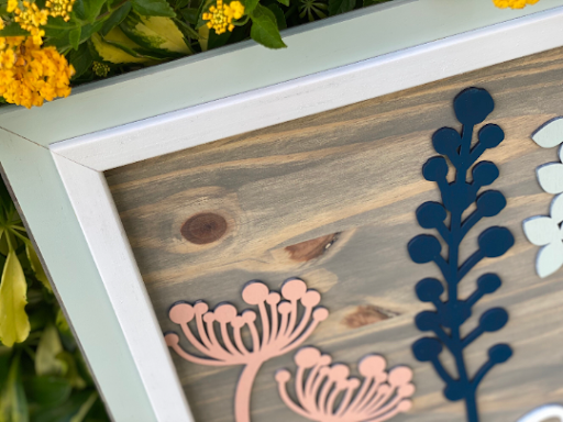 Floral Stem Nursery BoardThis adorable wood nursery sign would be a perfect addition to any little one’s room. 

This personalized sign is solid wood. 
3 sizes available -
12”x24 - Small
16xFloral Stem Nursery Board