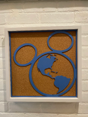 Custom Disney Inspired Pin BoardDisplay your Disney Pin collection and create a statement piece for your wall. 

Custom listing- 
Oversized board is @16” x 16” x 1.5”
Solid wood construction. 1/4” Custom Disney Inspired Pin Board